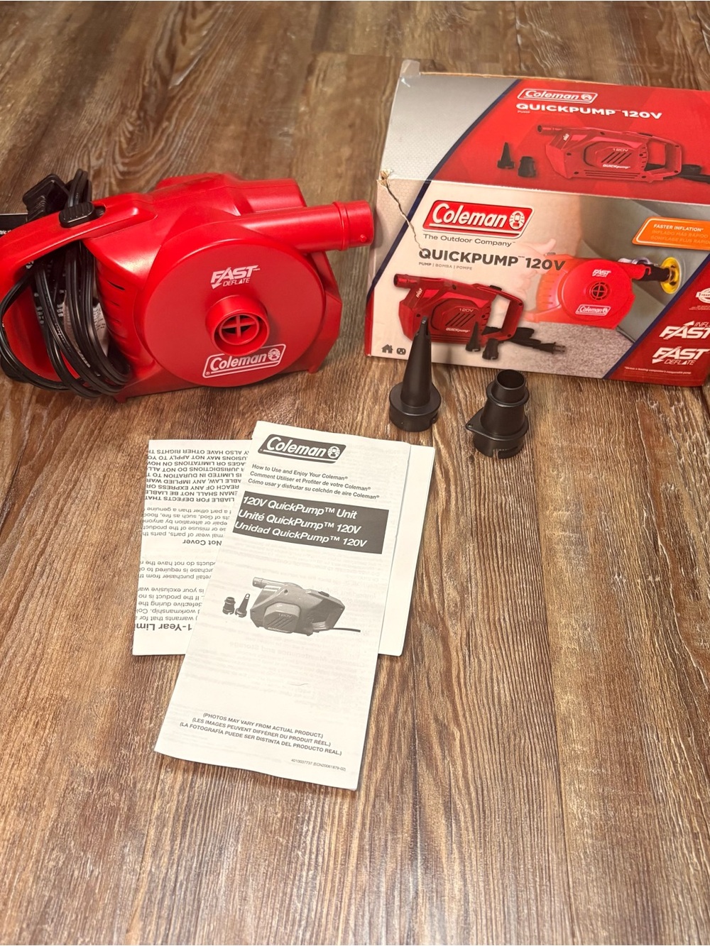 Coleman Red QuickPump 120V Electric Air Pump